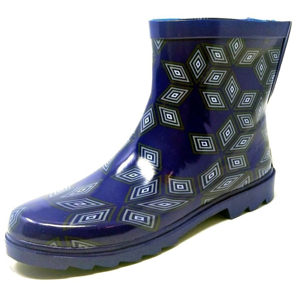 Women's Rubber Rain Boots, Ankle Rubber Garden Booties, Rainboots